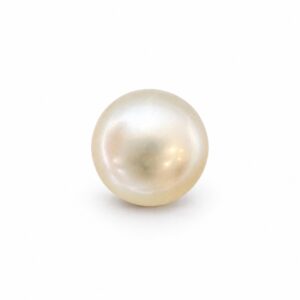 5.31 carat white South Sea pearl, 8.8mm round, AAA quality, undrilled - Pure Pearls