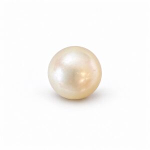 6.14 carat white South Sea pearl, 9.4mm round, AAA quality, undrilled - Pure Pearls
