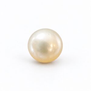 7.175 carat white South Sea pearl, 9.9mm round, AAA quality, undrilled - Pure Pearls