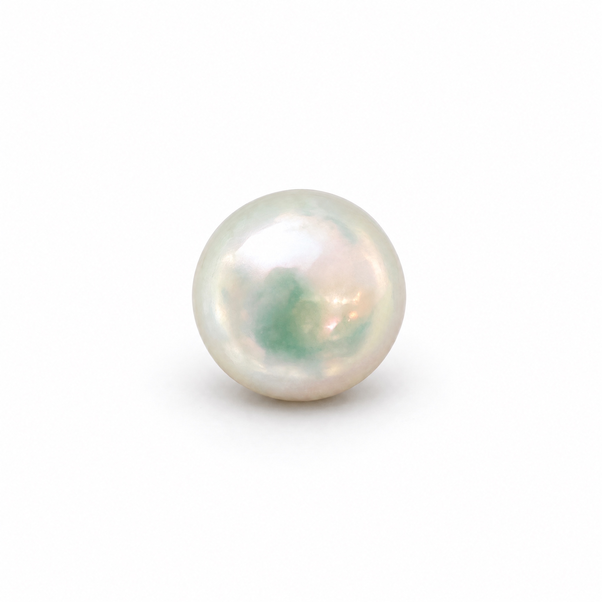 7.315 carat white South Sea pearl, 10mm round, AAA quality, undrilled - Pure Pearls